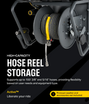【予約注文】Active™ Hose Reel Wall Mount System